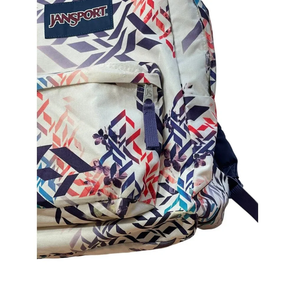 Jansport Superbreak Backpack Abstract Geometric Print Multicolor 42cm x 33cm x 2